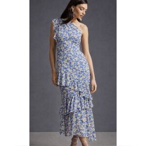 open lace back dress Maeve Pleated Dress in Wool Gazar 10